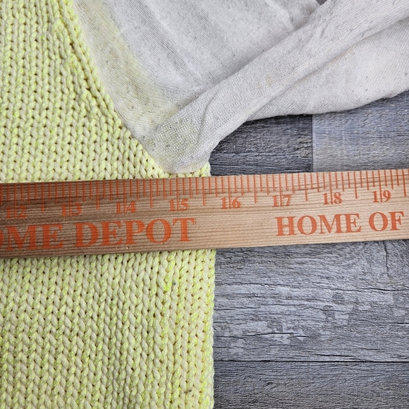 Tibi Sweater Womens XS yellow with Gauze sleeves - Picture 12 of 12